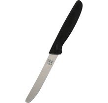 Couteau de cuisine casher - 11,5 cm - Couteau à steak et à légumes - Tranchant comme un rasoir - Rond dentelé