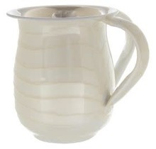 Stainless Steel Hand Wash Cup White 13.5cm