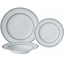 Ensemble de 18 pièces Platine en dentelle florale brillante