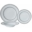 Brilliant Brillantes 18-teiliges Platin-Set mit floraler Spitze