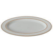 Brilliant Servies Floral Lace Gold Oval Plater
