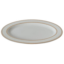 Brilliant Servies Assiette ovale dorée en dentelle florale