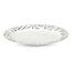 Brilliant Brillante große ovale Platte mit Olivenblättern in Silber