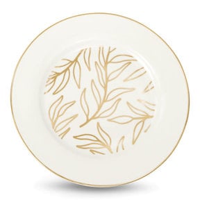 B&B Plate Olive Leaves Gold - 6 Pcs