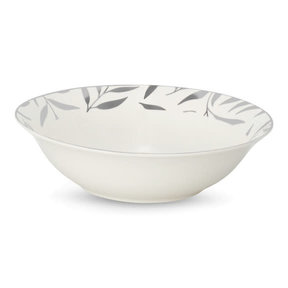 Salad Bowl Olive Leaves Silver 23cm