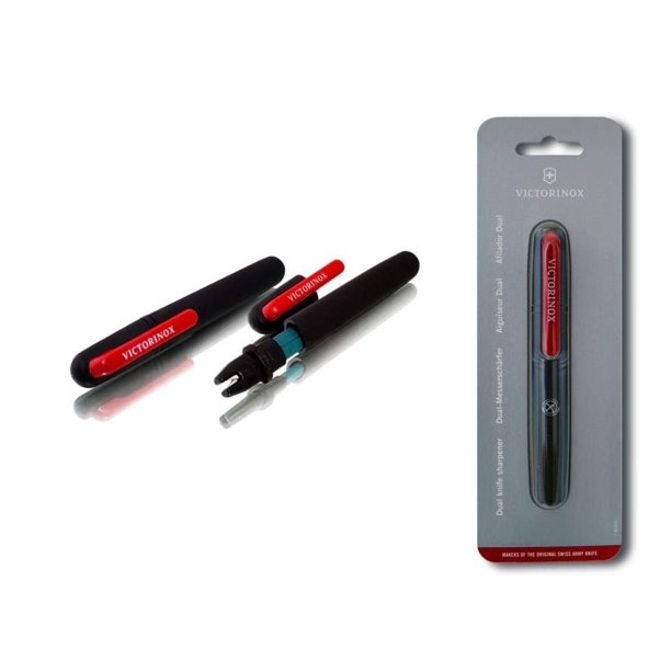 Victorinox - Dual Knife Sharpener, Black, Clam Pack, —