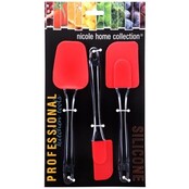 Silicone Spatula Set 3-Piece - Heat Resistant & BPA-Free