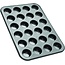 Zenker Mini-Muffin Tin for 24 Muffins - Black/Metallic