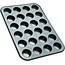 Zenker Mini-Muffinform für 24 Muffins – Schwarz/Metallic
