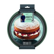 Jamie Oliver Antihaftbeschichtete, runde Sandwich-Dose – loser Boden, Ø20 x H4 cm, Atlantikgrün