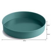Jamie Oliver Anti-aanbak Rond Taartvorm - Losse bodem Ø20xH4cm, Atlantic Groen