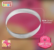 Emporte-pièces Hanukkah pour beignets – Emporte-pièce en forme de beignet en acier inoxydable – Ensemble de 2 emporte-pièces en forme de beignet – The Kosher Cook