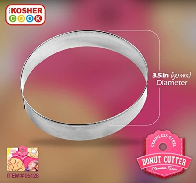 Chanukka-Ausstechformen für Donuts – Donut-Ausstecher aus Edelstahl – 2-teiliges Set Donut-Ausstecher – The Kosher Cook