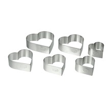 Formes de coeur à l'emporte-pièce - 6 formes à découper