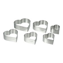 Keksausstecher Herzformen - 6 Stk