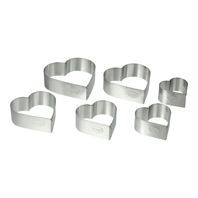 Cookie Cutter Heart Shapes - 6 Cutting out shapes