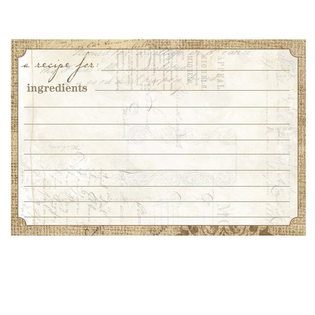 C.R. Gibson Rezeptkarten Perfekter Rahmen