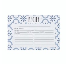 C.R. Gibson Recipe Cards True Blue