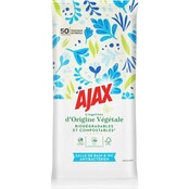 Ajax Anti-Bacterielle Doekjes Badkamer En WC Bio- Afbreekbaar P50