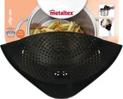 Metaltex Sieb Nylon mit Clip für Pfannen von 20 cm bis 28 cm