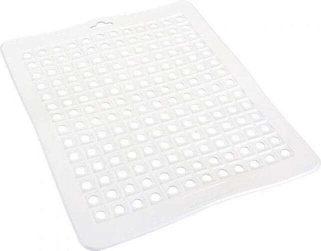 Metaltex Grootsteen Zeil - 31.5 X 27cm - Rubber Wit