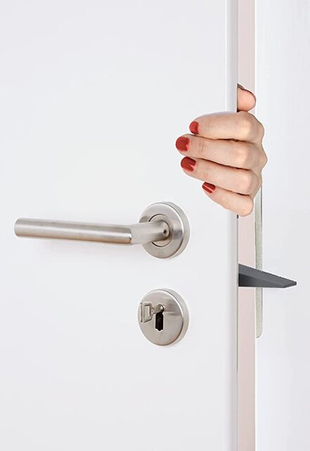 WENKO Deurstopper en Raamstopper Multi-STOP® Antraciet - 11,8 x 7,7 x 2,5 cm