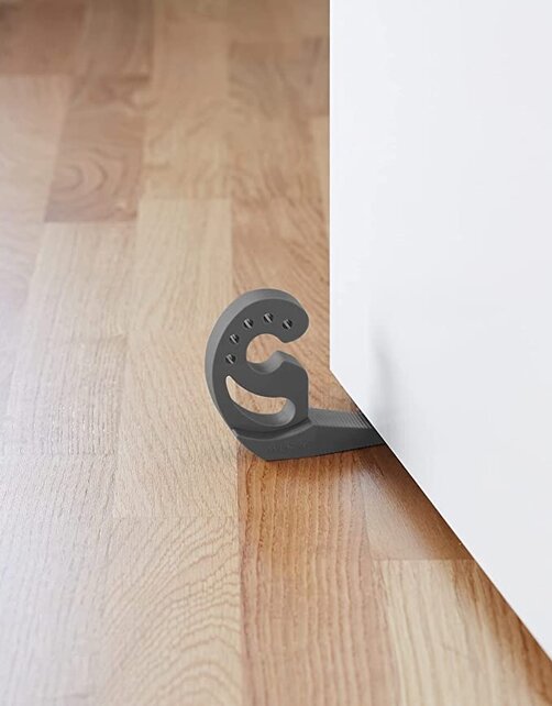 WENKO Door stopper and Window Stopper Multi-STOP® Anthracite - 11.8 x 7.7 x 2.5 cm