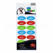 Koscher-Etiketten, 18 Stück – farbcodierte Küchenaufkleber von The Kosher Cook