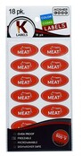 Kosher Etiketten 18st  - Kleurgecodeerde Keukenstickers - The Kosher Cook