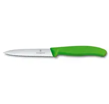 Victorinox Küchen-Schälmesser mit Wellenschliff – Spitze – 10 cm