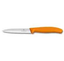 Victorinox Küchen-Schälmesser mit Wellenschliff – Spitze – 10 cm