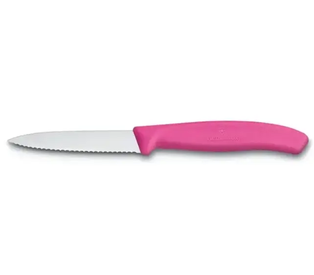 Victorinox Kitchen Paring Knife Serrated with Ultra-Sharp Blade - Point Edge - 8 cm