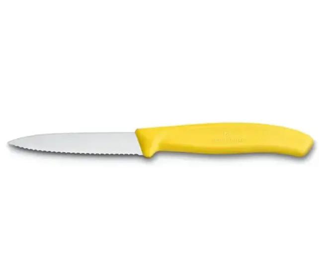 Victorinox Kitchen Paring Knife Serrated with Ultra-Sharp Blade - Point Edge - 8 cm