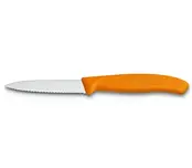 Couteau d'office de cuisine Victorinox dentelé à lame ultra tranchante - Bord pointu - 8 cm