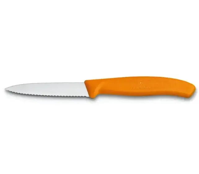 Victorinox Kitchen Paring Knife Serrated with Ultra-Sharp Blade - Point Edge - 8 cm