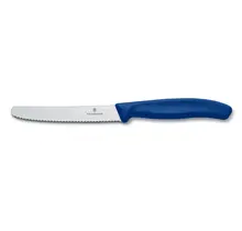 Victorinox Swiss Classic Tomaten- und Tischküchenmesser – gezahnt – runde Kante – 11 cm
