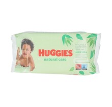 Huggies Natural Care Babyfeuchttücher mit Aloe Vera, hypoallergen, 56 Tücher