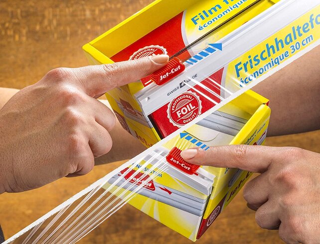 Jet-Cut, zuschneidbare Frischhaltefolie, Gastronomie 30 cm x 300 m, PVC transparent, 1 Stück
