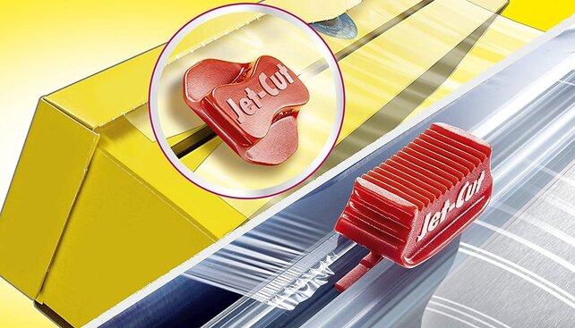 Jet-Cut, Film Alimentaire découpé sur Mesure, Gastronomie 30cm x 300m, PVC Transparent, 1 Pièce