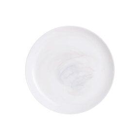 Dinner Plates - Ø 25cm - 6 Pcs - Marble White