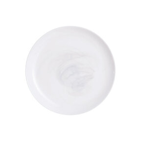 Luminrac Dinner Plates - Ø 25cm - 6 Pcs - Marble White