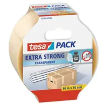 Tesa Verpackungsband „Pack Extra Strong“, transparent – ​​66 m x 50 mm
