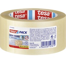 Tesa Hochleistungs-Verpackungsband Transparent Extra – 66 m x 50 mm