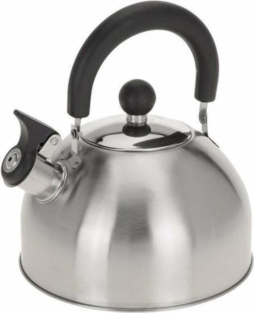 Excellent Houseware Bouilloire sifflante 2,5 L en acier inoxydable - Convient à toutes les sources de chaleur