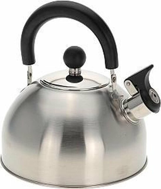 Excellent Houseware Pfeifkessel 2,5 l aus Edelstahl – für alle Wärmequellen geeignet