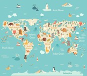 Luzinda Sac de Rangement Carte du Monde