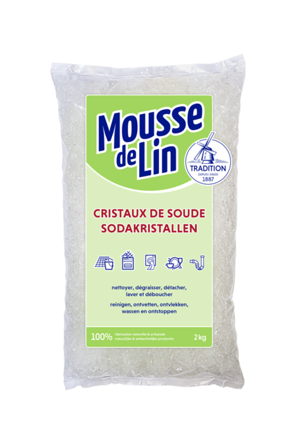 Mousse De Lin Soda Crystals 2kg - Cleans, Degreases & Deodorises