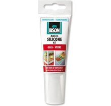 Bison  Mastic Silicone Sealant Glass Tube - Transparent - 60 ml