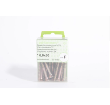 Chipboard Screw Yellow Zinc Plated - 6.0x60 - 20pcs