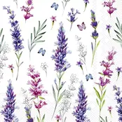 Serviettes IHR 33x33 cm - LISA blanc